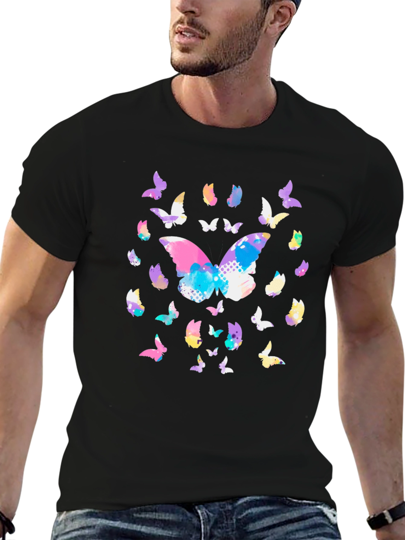 Butterfly Graphic Tee - Stylish Casual Wear