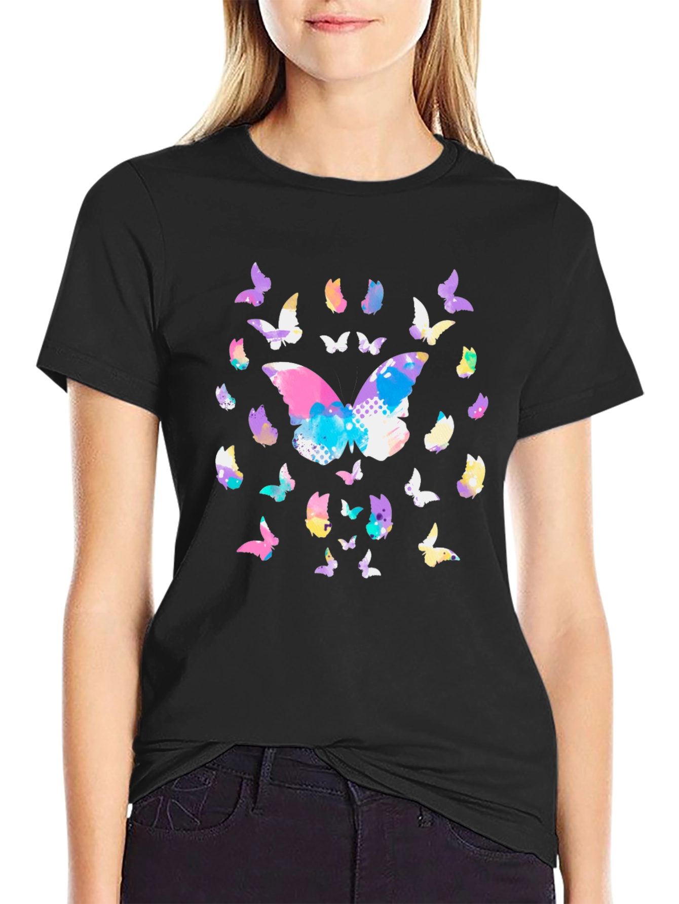 Butterfly Graphic Tee - Stylish Casual Wear