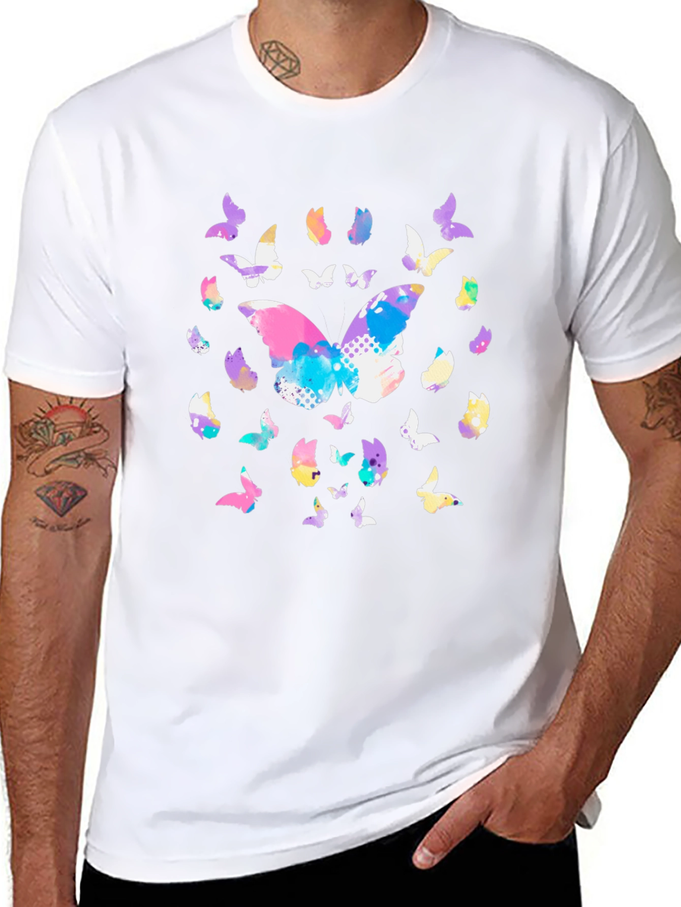 Butterfly Graphic Tee - Stylish Casual Wear