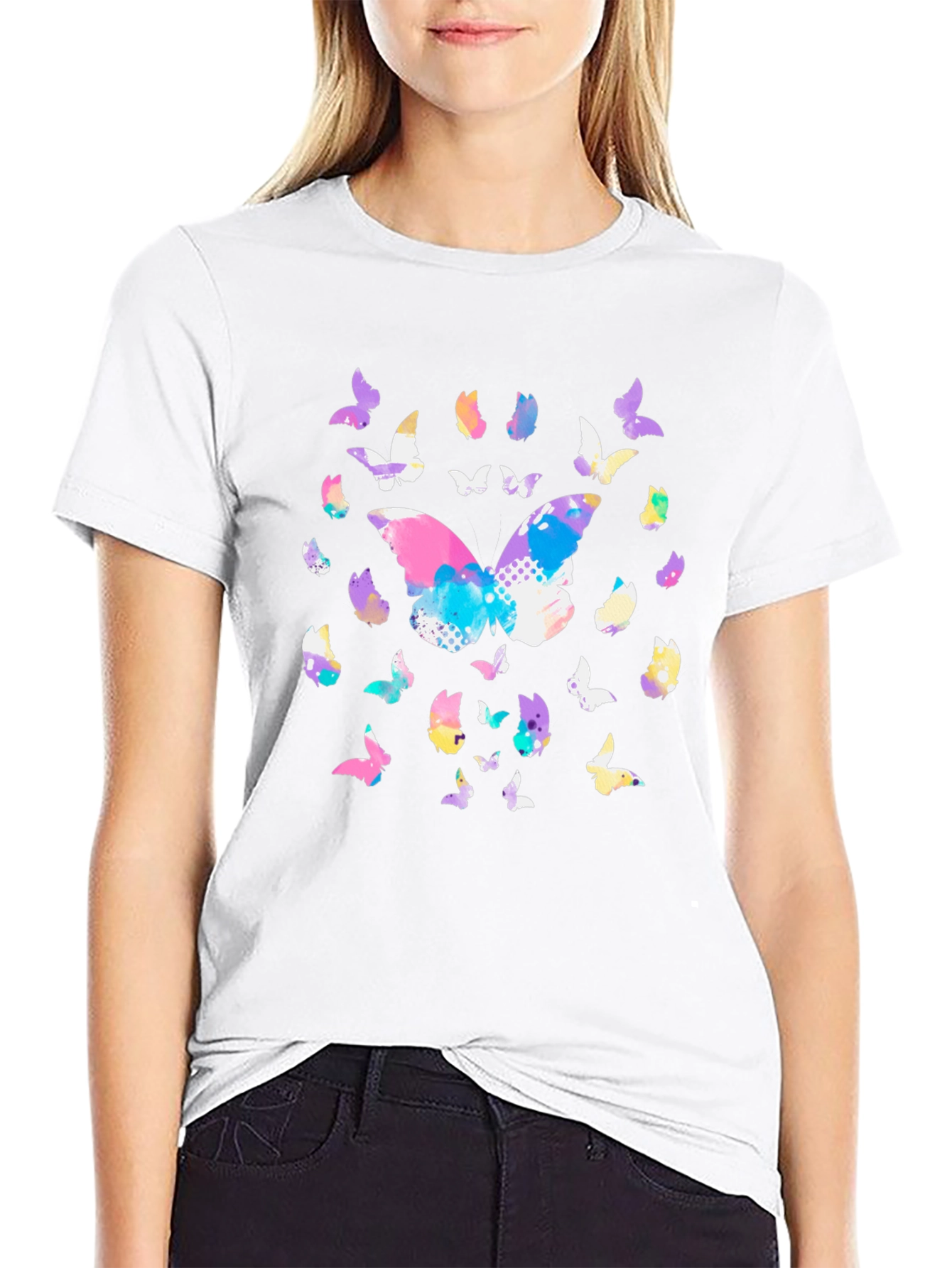Butterfly Graphic Tee - Stylish Casual Wear