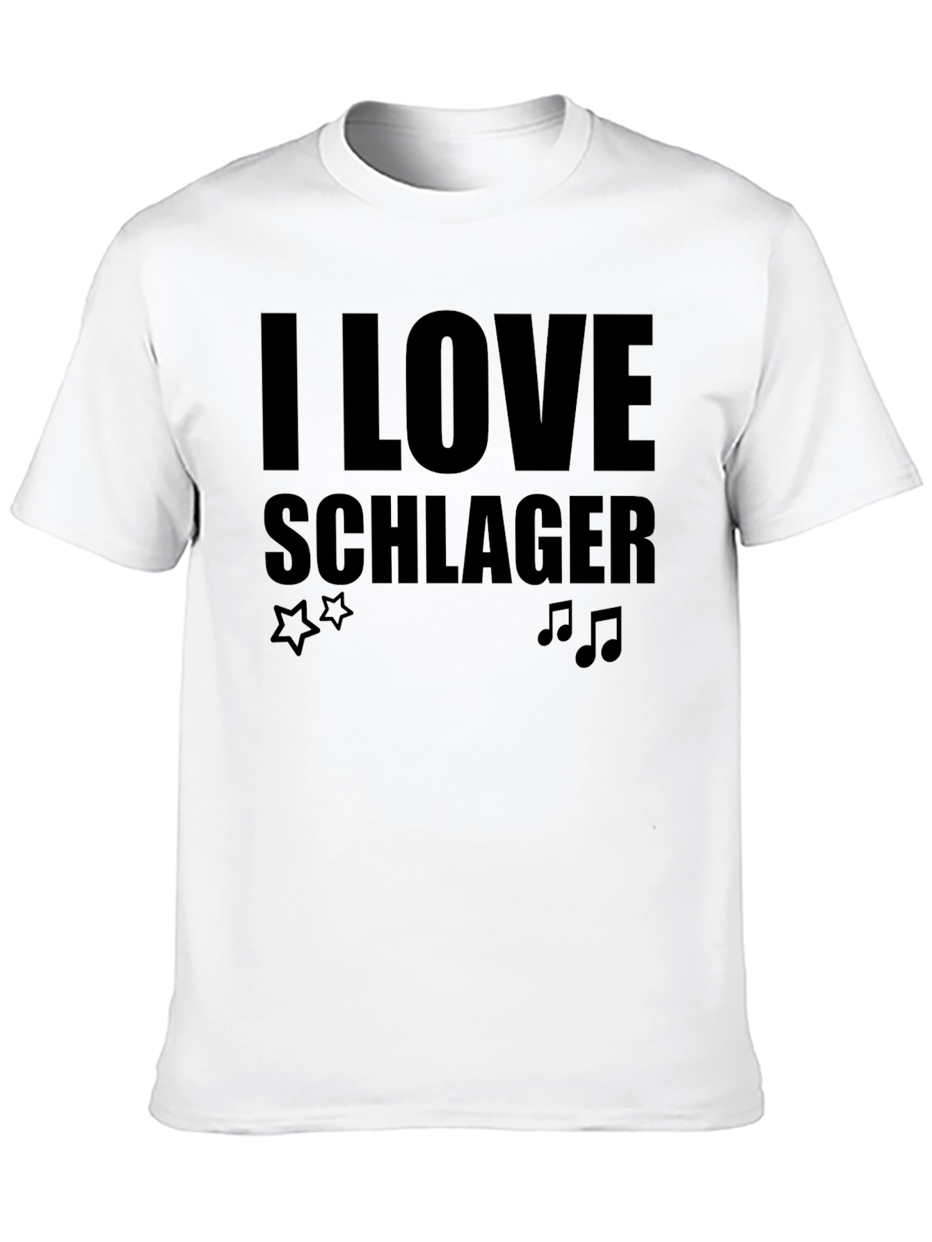 I Love Schlager Black T-Shirt