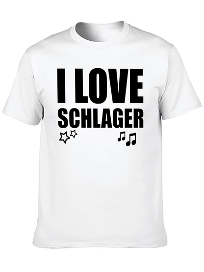 I Love Schlager Black T-Shirt