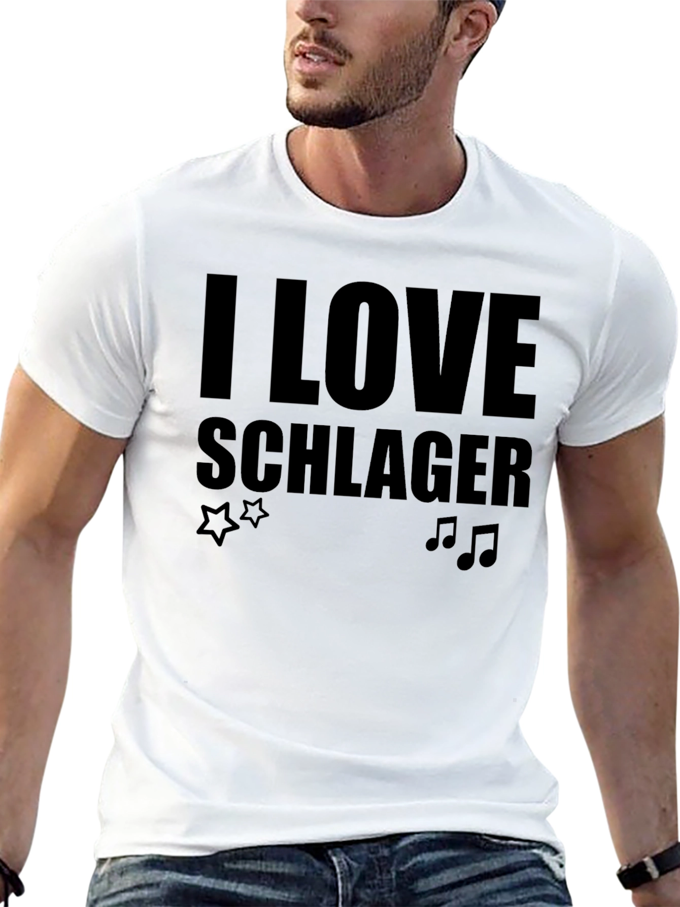 I Love Schlager Black T-Shirt