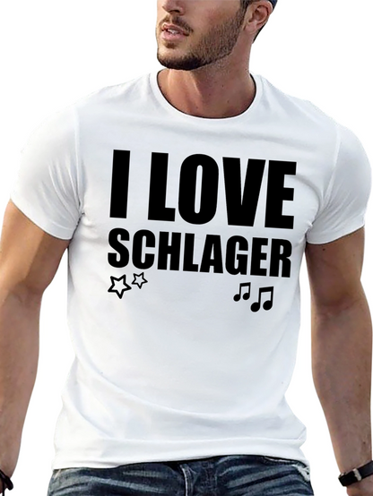 I Love Schlager Black T-Shirt