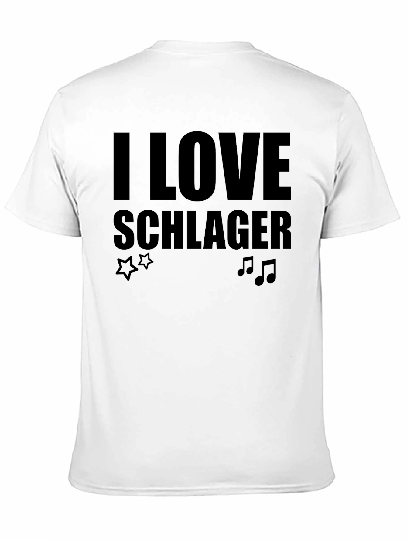 I Love Schlager Black T-Shirt