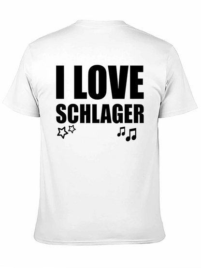 I Love Schlager Black T-Shirt