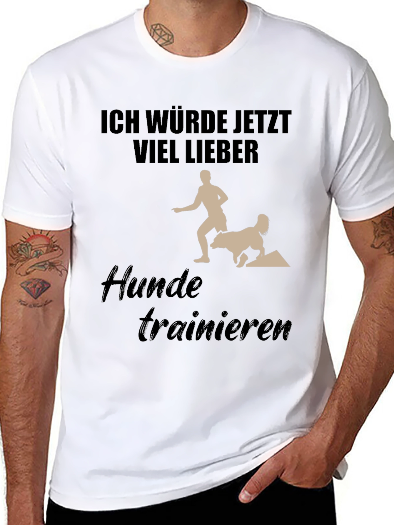 Dog Training T-Shirt - Ich Würde Jetzt Viel Lieber