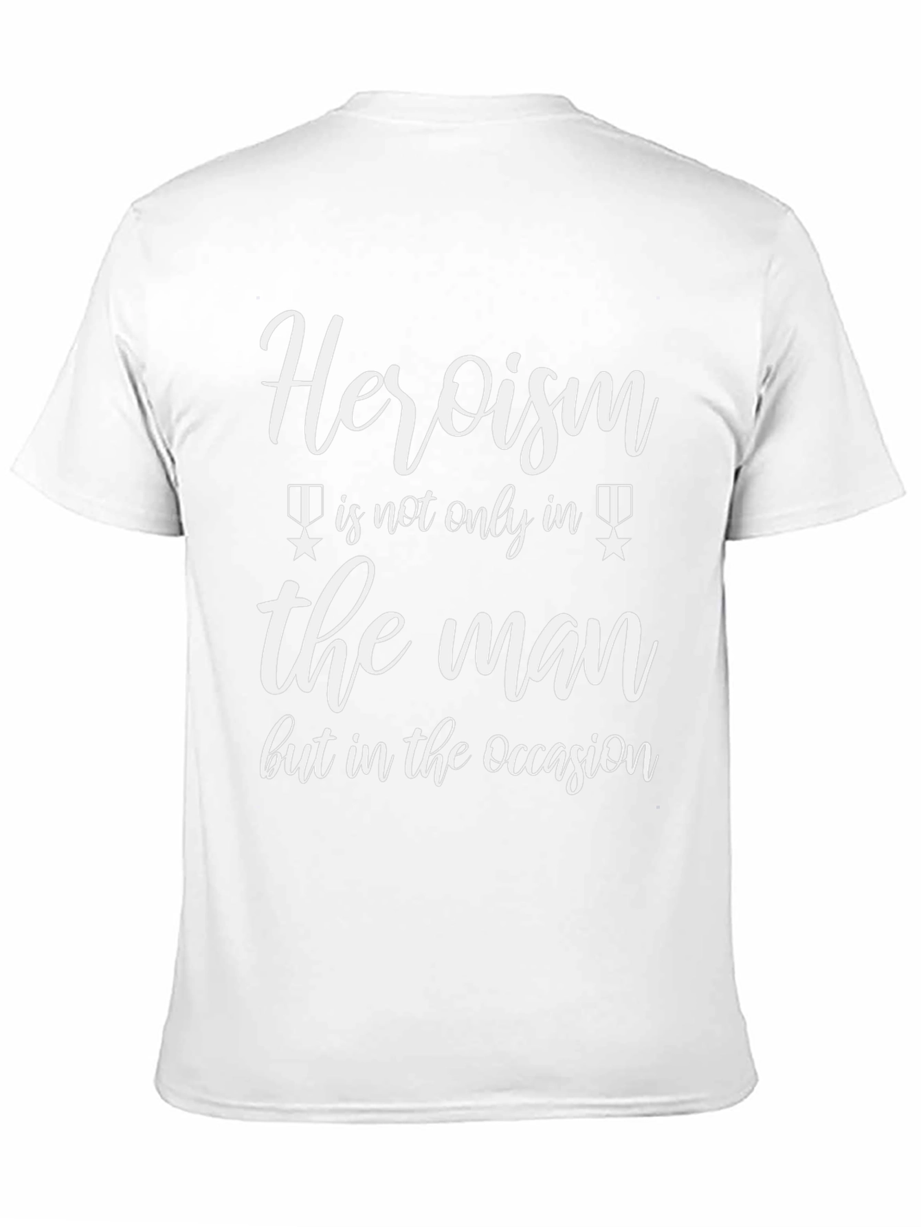 Heroism T-Shirt - Black Graphic Tee for Men