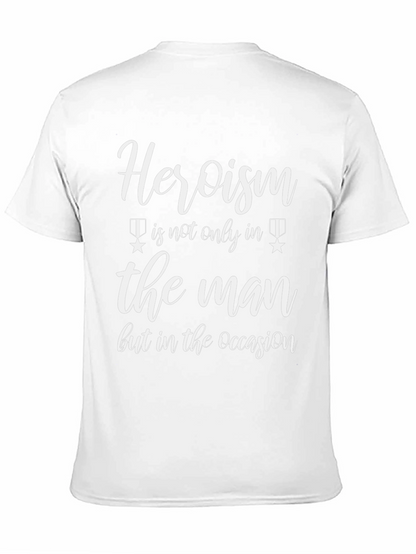 Heroism T-Shirt - Black Graphic Tee for Men