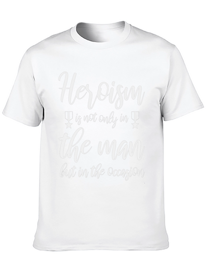 Heroism T-Shirt - Black Graphic Tee for Men