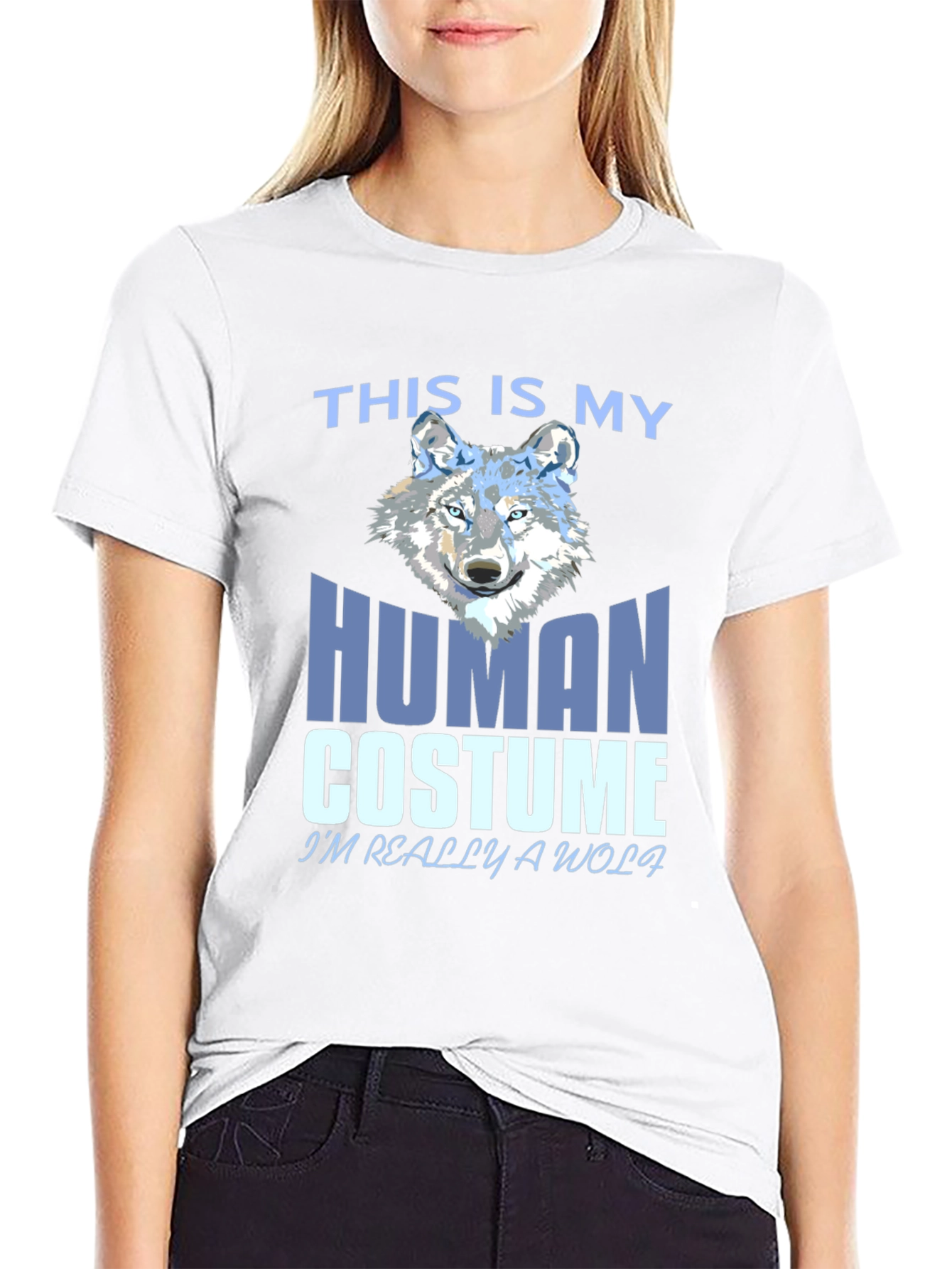 Human Costume Wolf T-Shirt