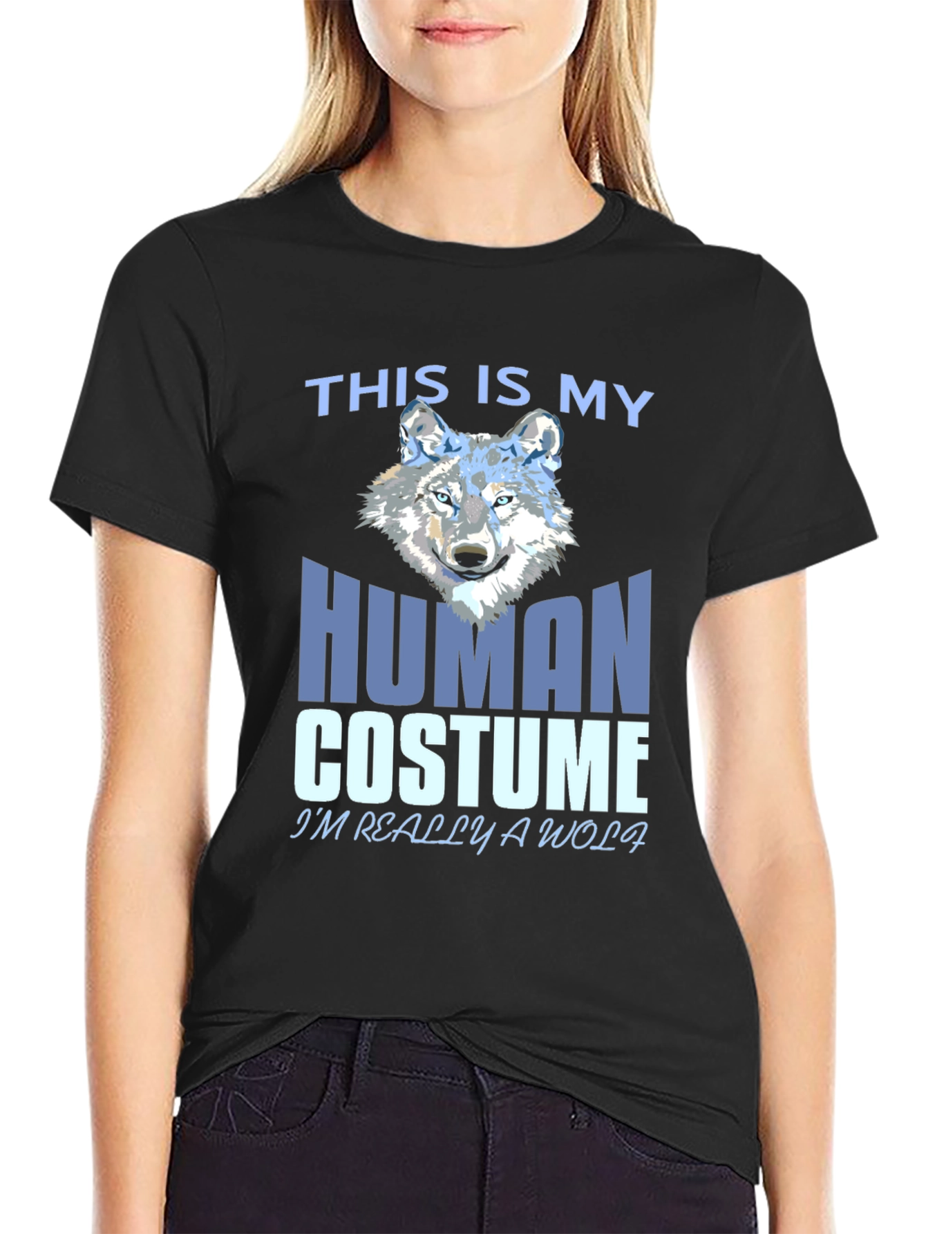 Human Costume Wolf T-Shirt