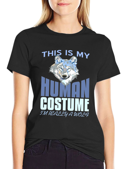 Human Costume Wolf T-Shirt