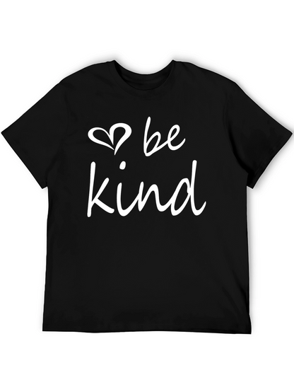 Be Kind T-Shirt - Black Crew Neck Tee