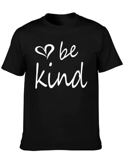 Be Kind T-Shirt - Black Crew Neck Tee