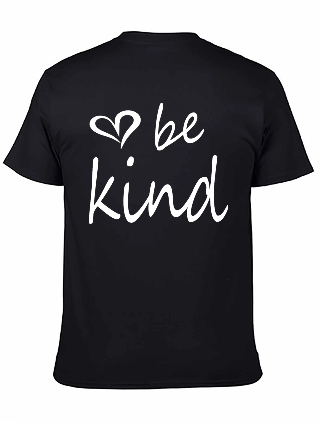 Be Kind T-Shirt - Black Crew Neck Tee