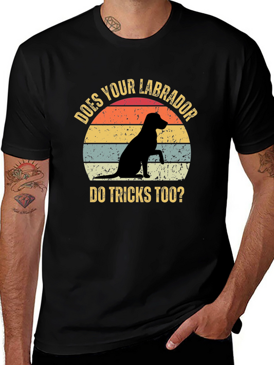 Labrador Tricks T-Shirt - Vintage Dog Lover Tee