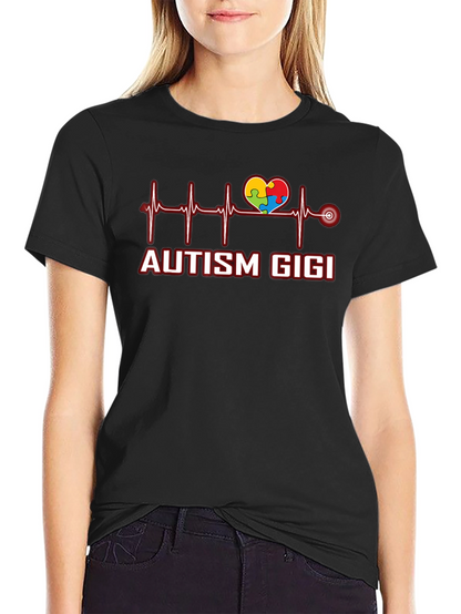 Autism Gigi Heartbeat T-Shirt