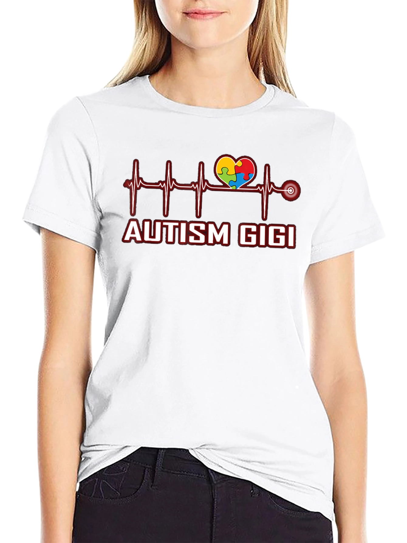 Autism Gigi Heartbeat T-Shirt