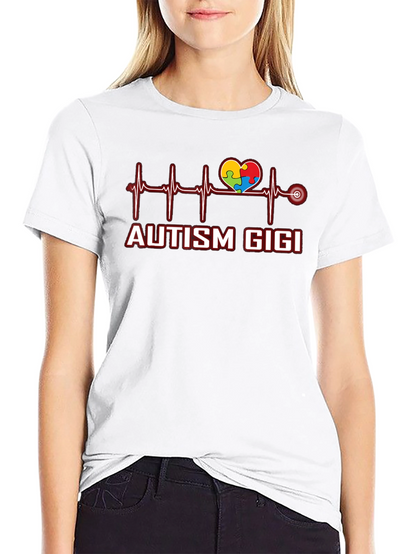 Autism Gigi Heartbeat T-Shirt