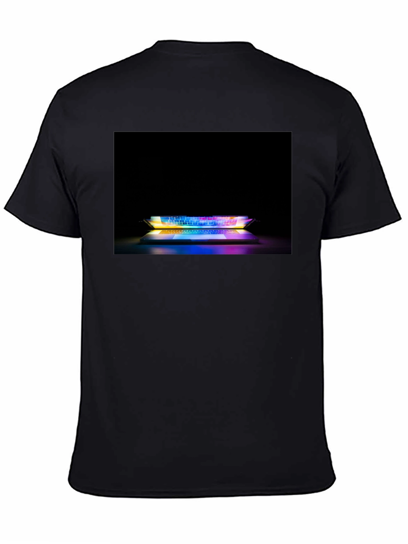Gaming Keyboard T-Shirt - Light Up Laptop Design