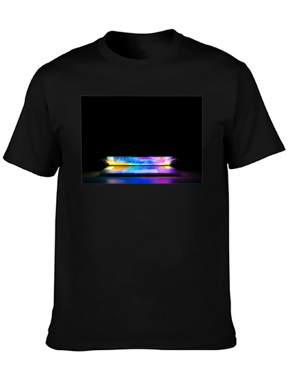 Gaming Keyboard T-Shirt - Light Up Laptop Design