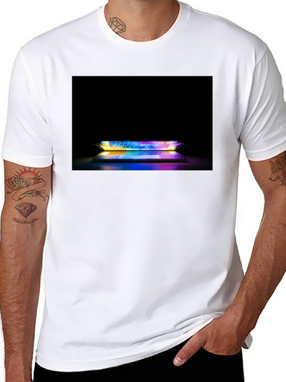 Gaming Keyboard T-Shirt - Light Up Laptop Design