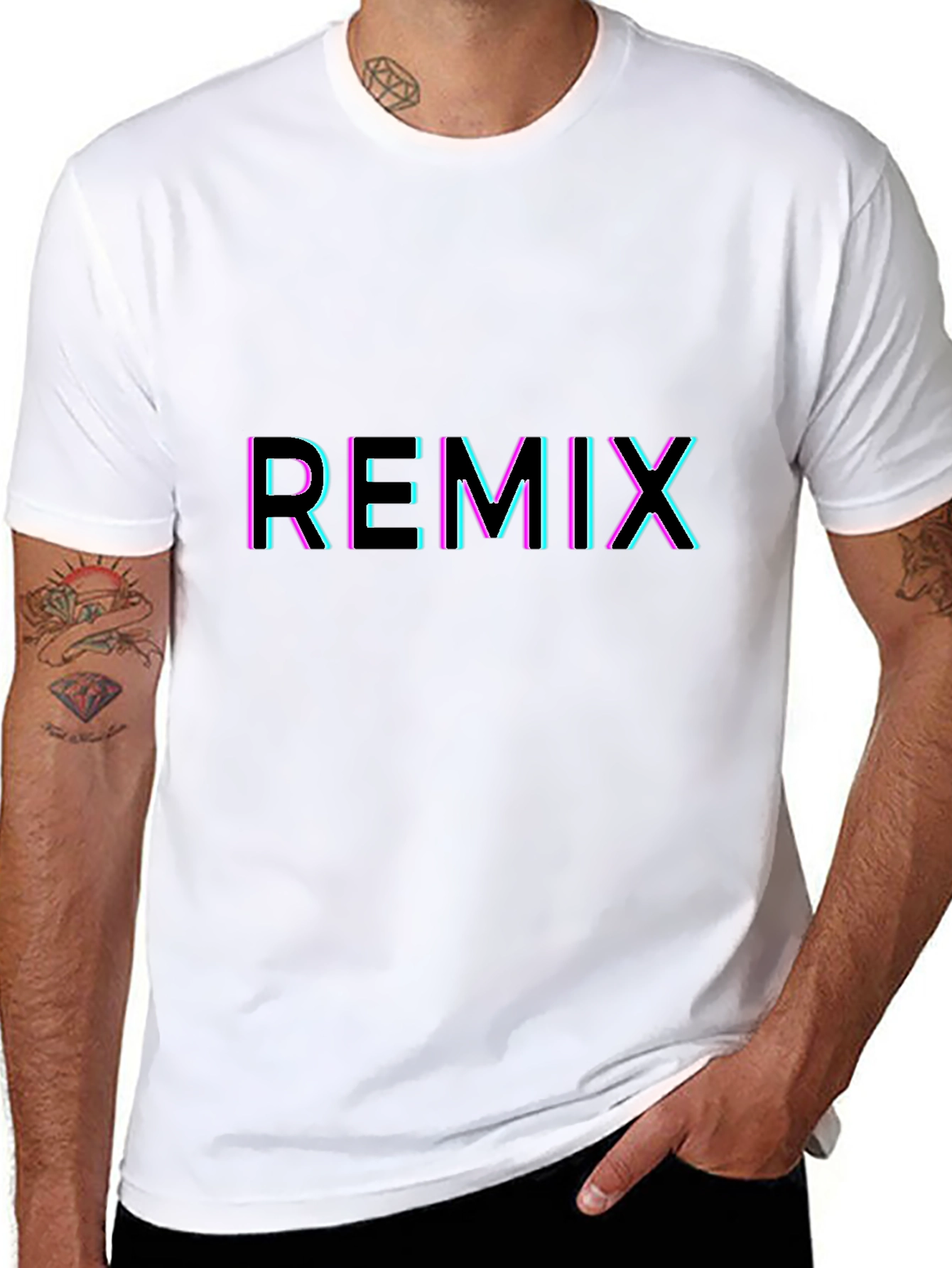 Remix T-Shirt - Neon Edge Design