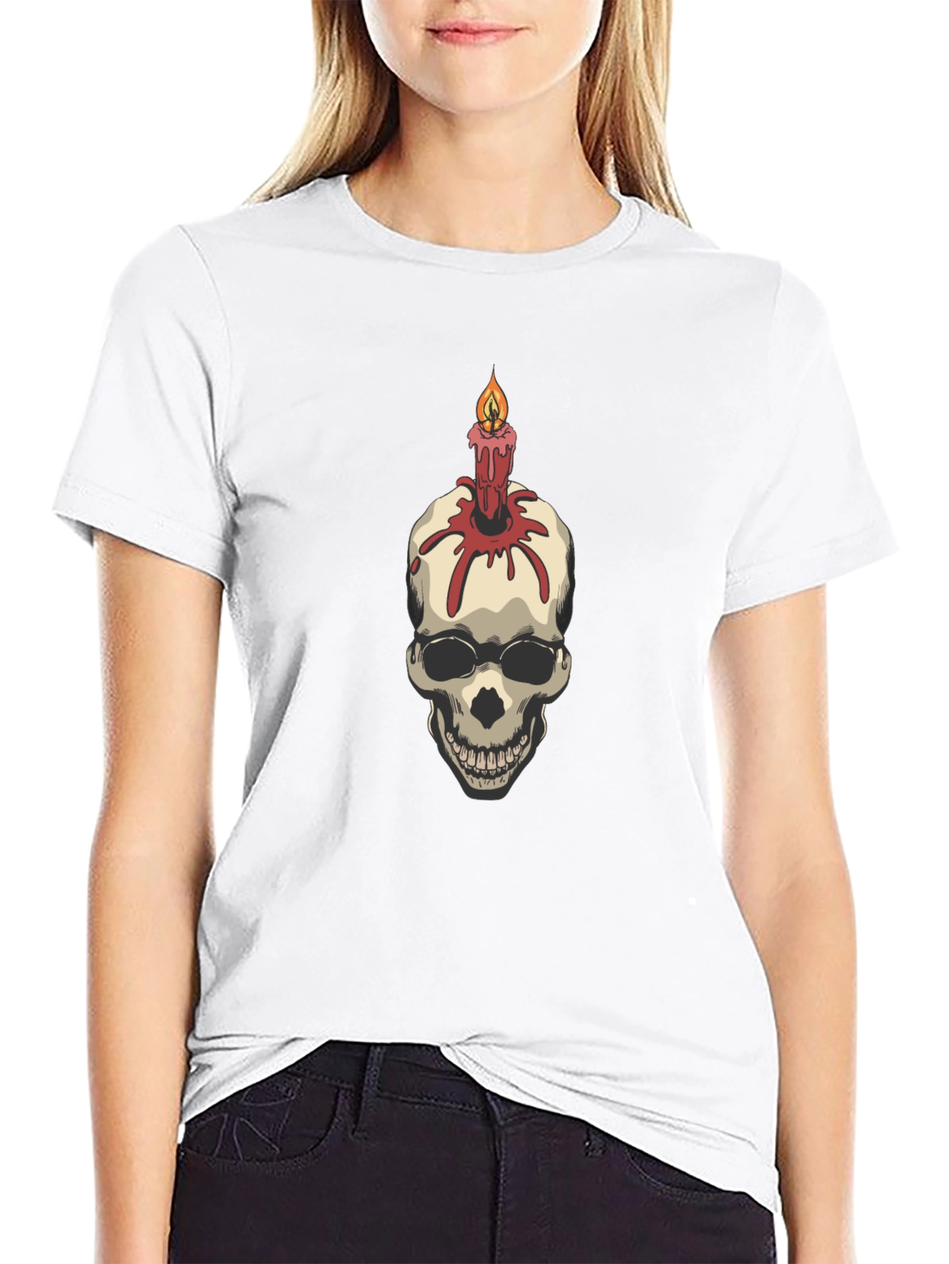 Skull Candle Graphic Tee
