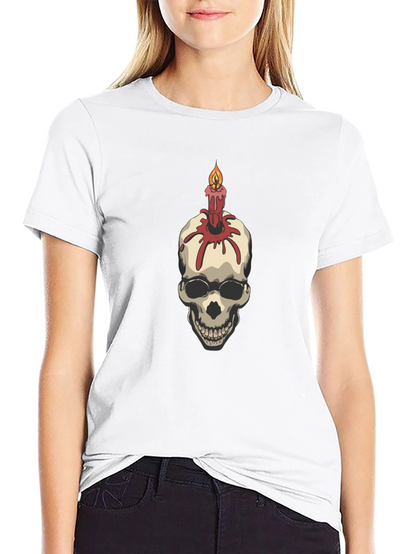 Skull Candle Graphic Tee
