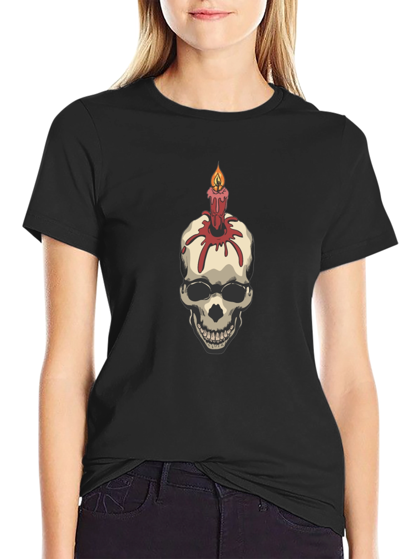 Skull Candle Graphic Tee