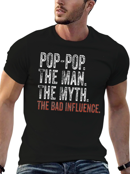 Pop-Pop Themed Novelty T-Shirt