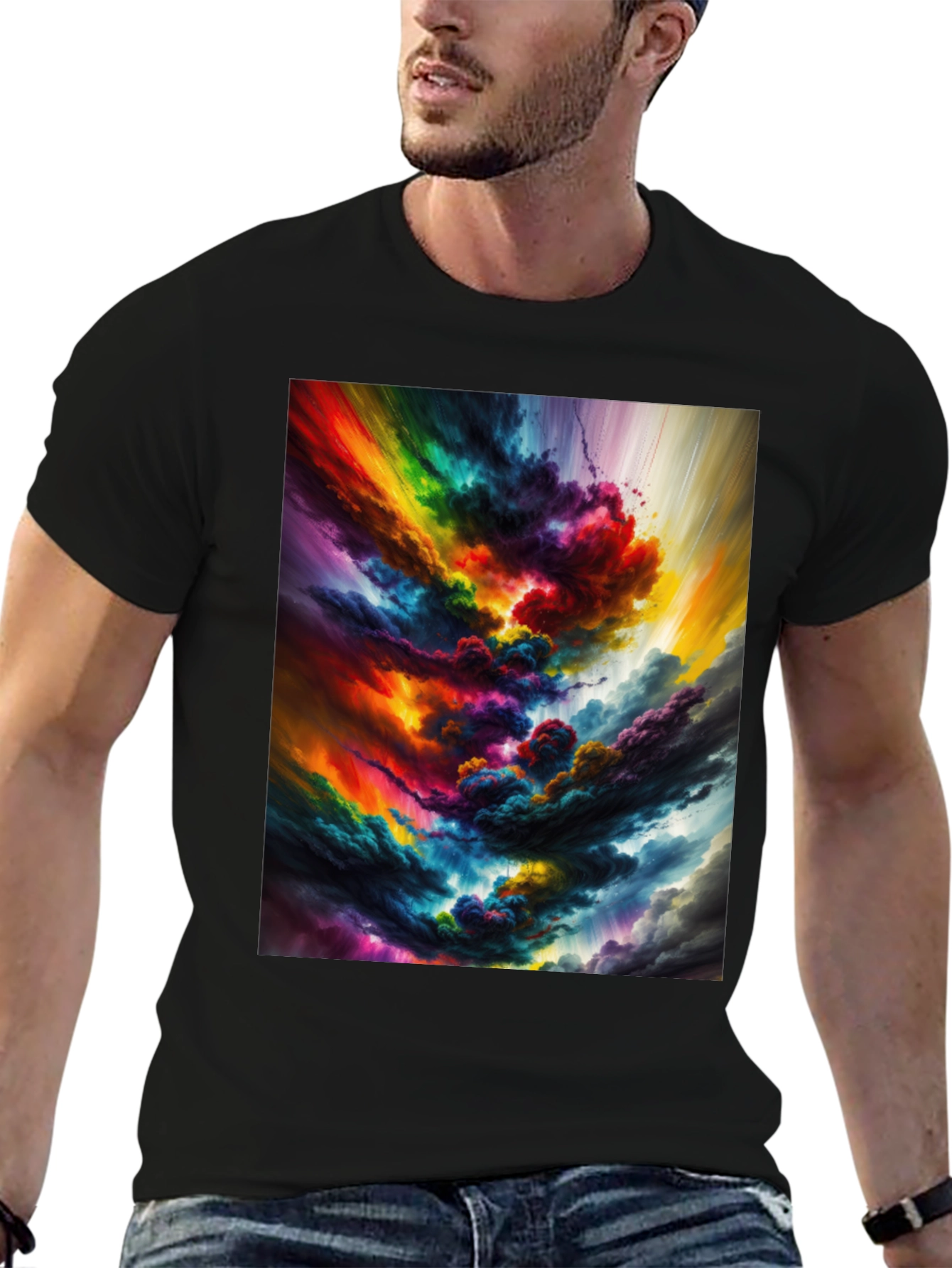 Rainbow Cloudburst Graphic Tee