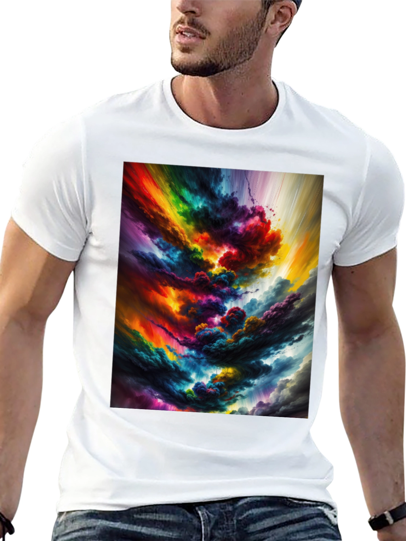 Rainbow Cloudburst Graphic Tee