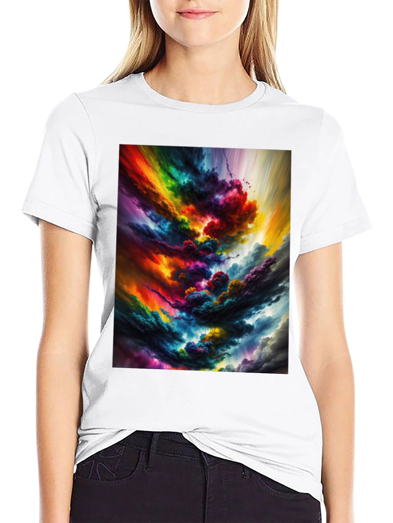 Rainbow Cloudburst Graphic Tee