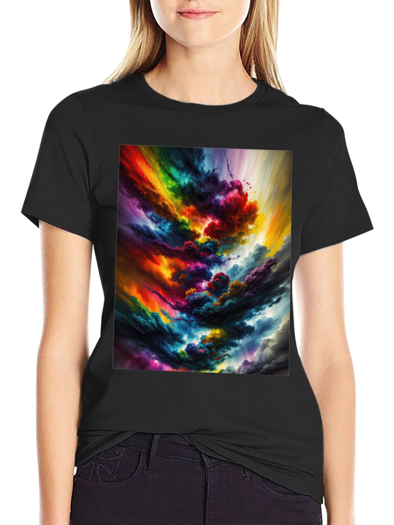 Rainbow Cloudburst Graphic Tee
