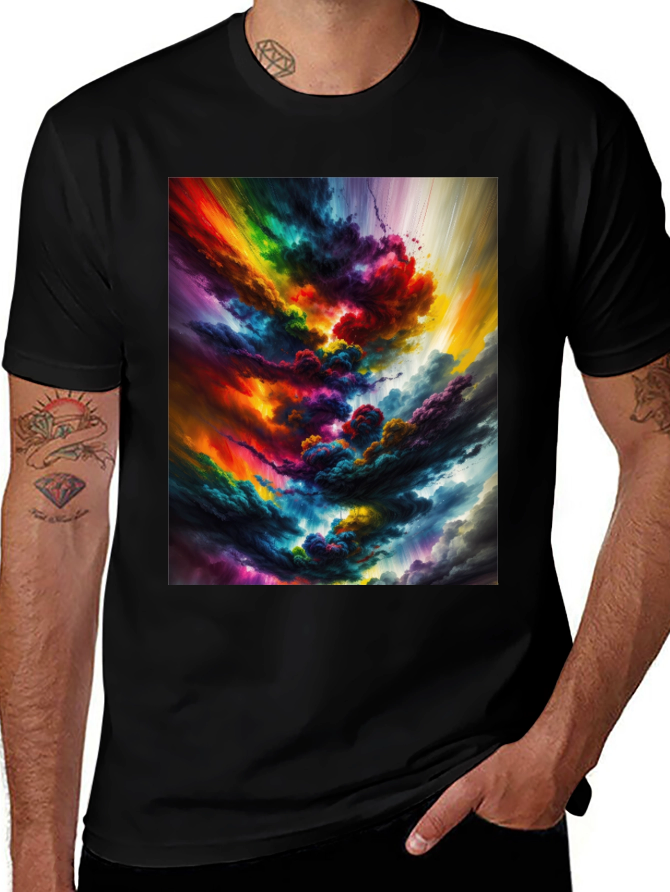 Rainbow Cloudburst Graphic Tee