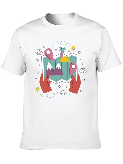 Travel Map Graphic Tee