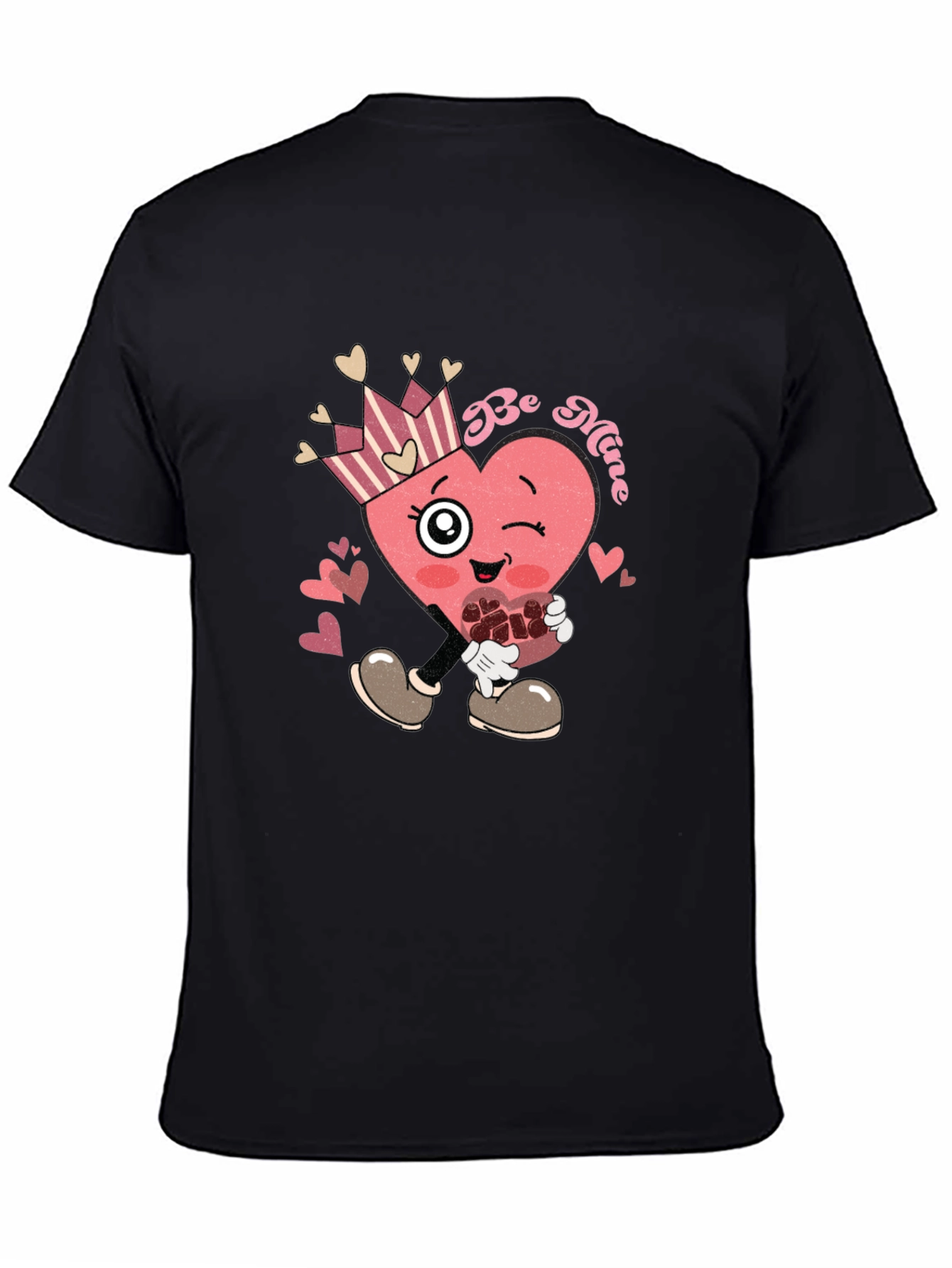 Be Mine Heart Graphic Tee Valentines Day Shirt