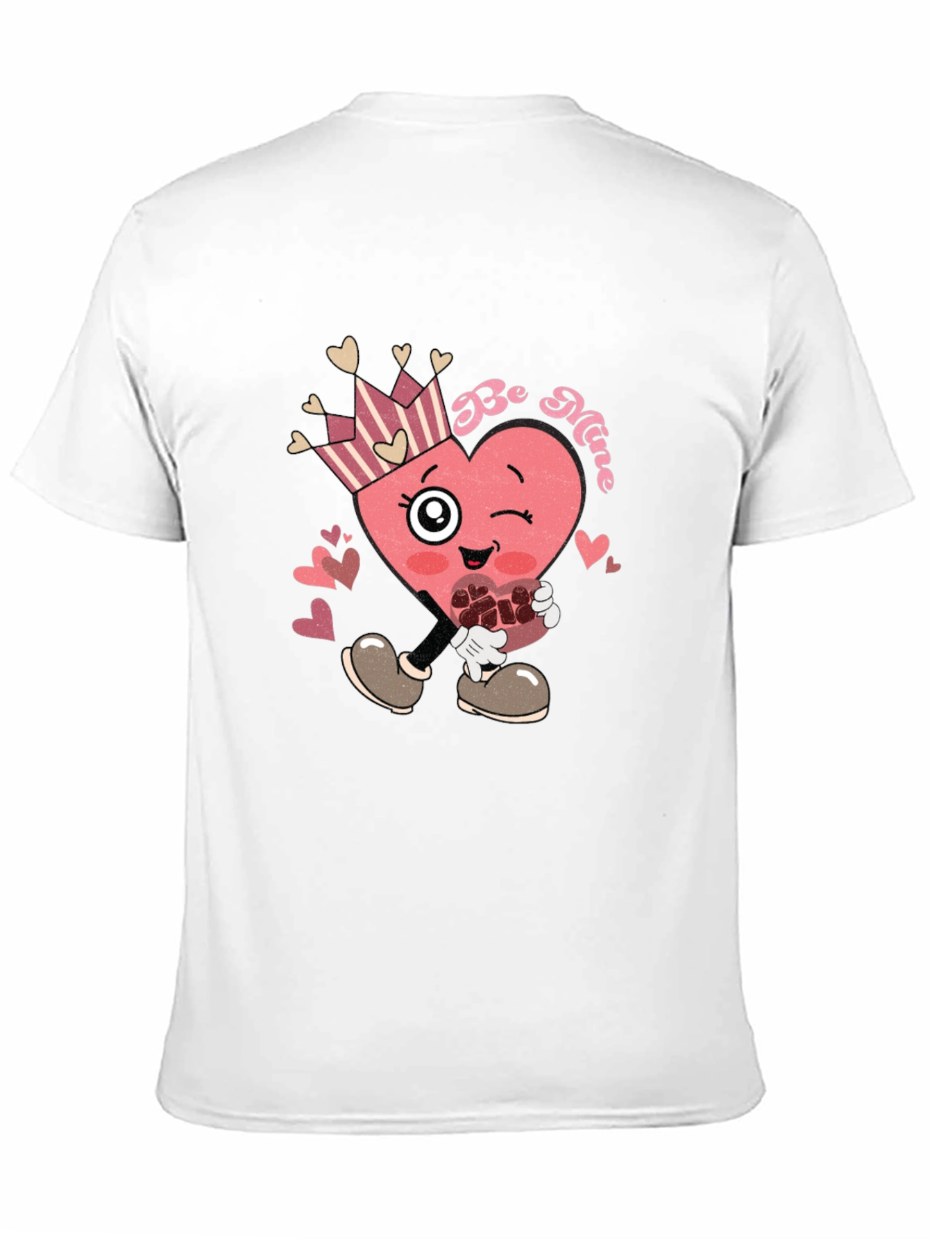 Be Mine Heart Graphic Tee Valentines Day Shirt