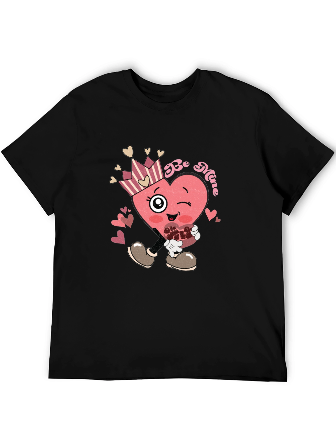 Be Mine Heart Graphic Tee Valentines Day Shirt