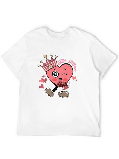 Be Mine Heart Graphic Tee Valentines Day Shirt