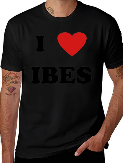 I Heart IBES Black Graphic T-Shirt