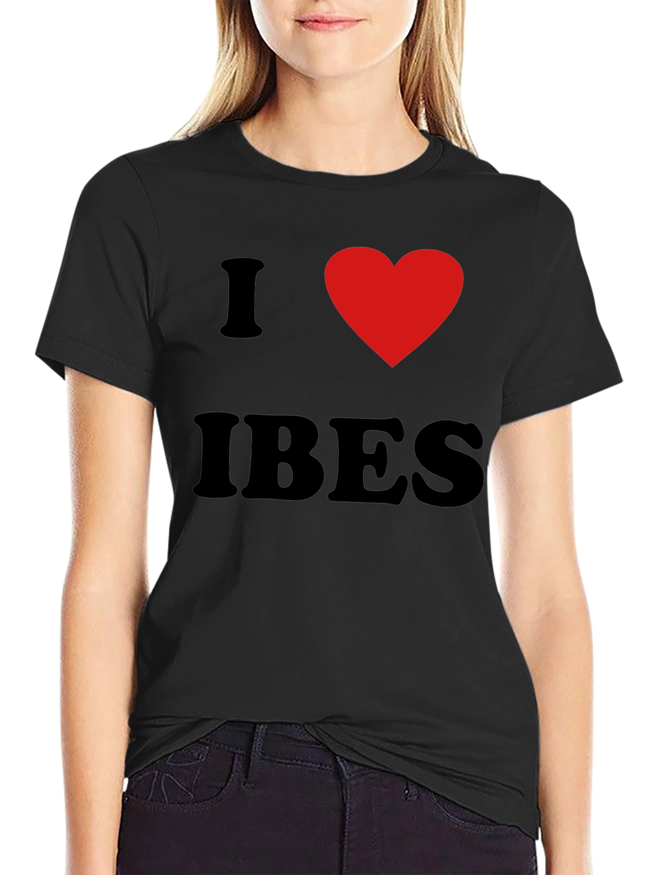 I Heart IBES Black Graphic T-Shirt