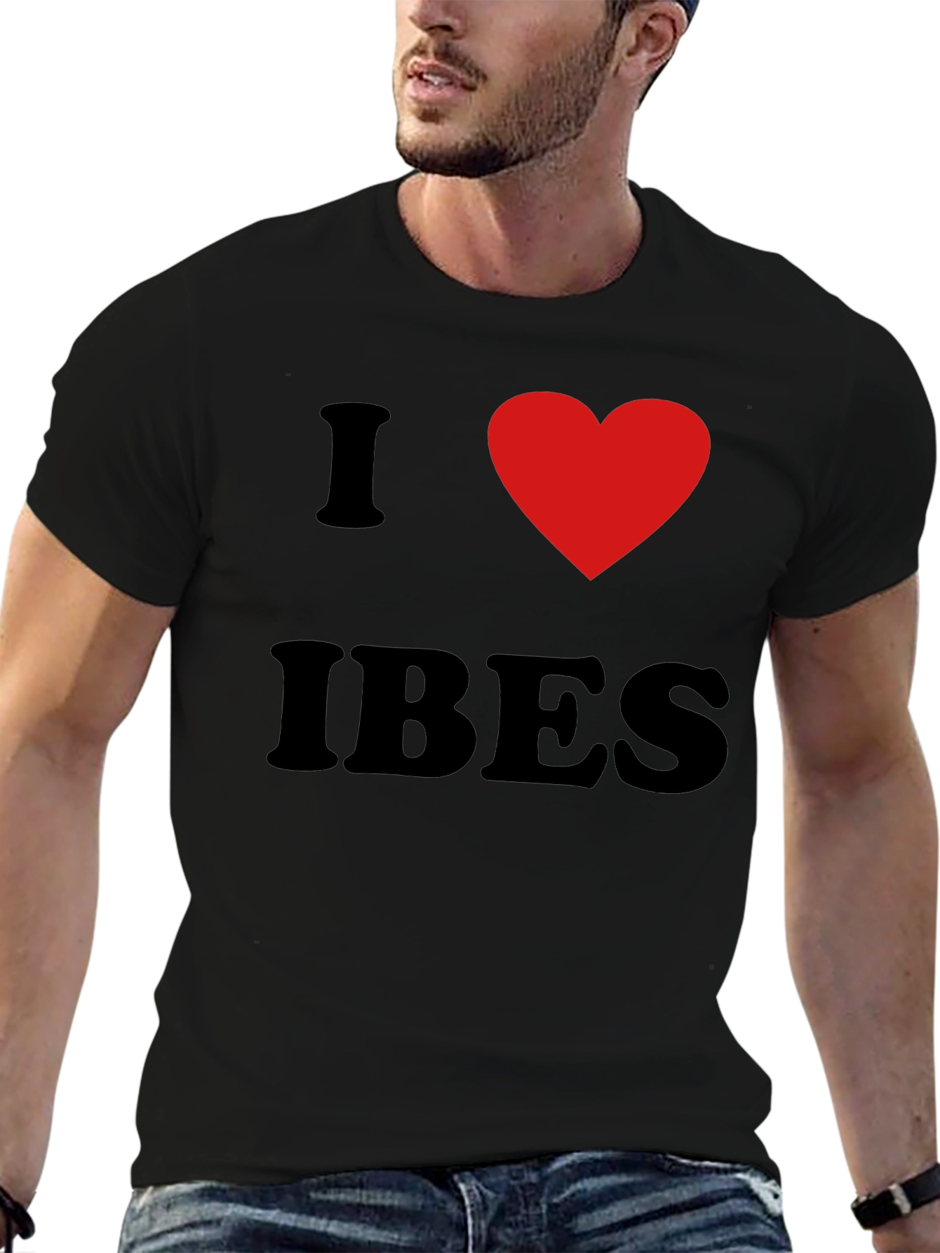 I Heart IBES Black Graphic T-Shirt