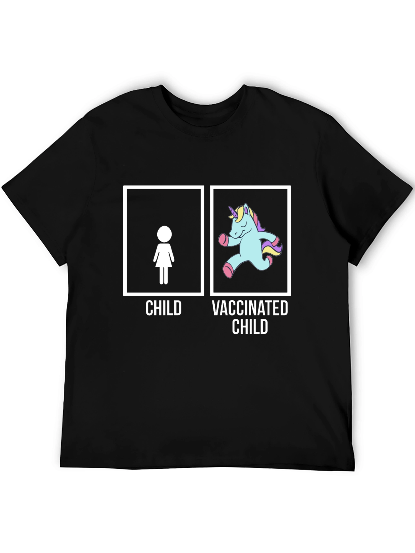 Vaccinated Child Unisex T-Shirt - Black
