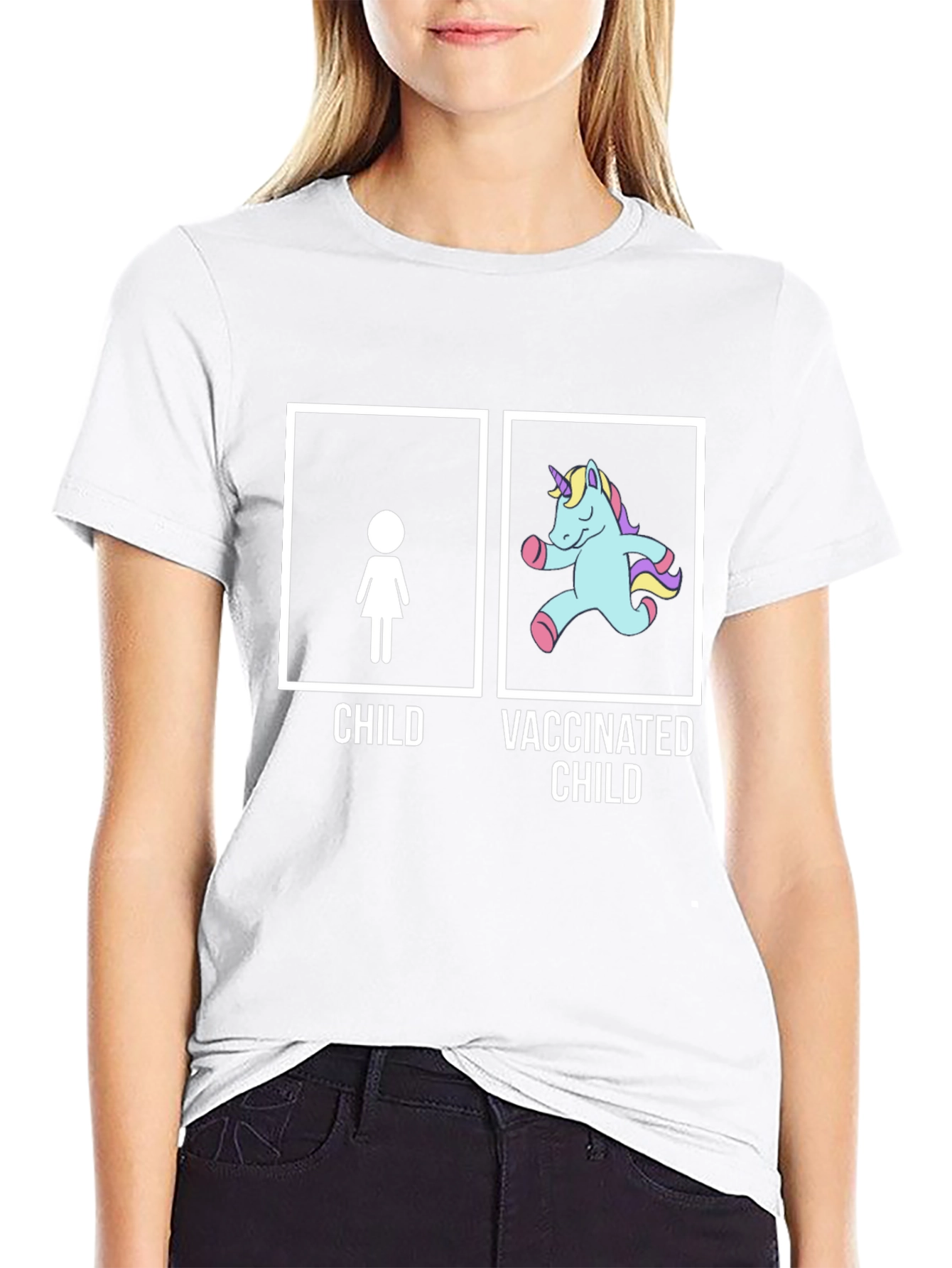 Vaccinated Child Unisex T-Shirt - Black