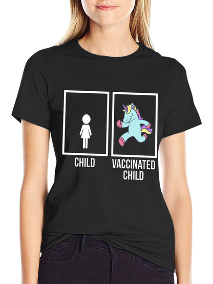Vaccinated Child Unisex T-Shirt - Black