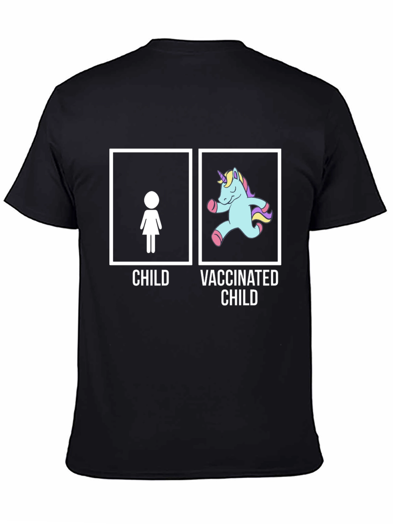 Vaccinated Child Unisex T-Shirt - Black