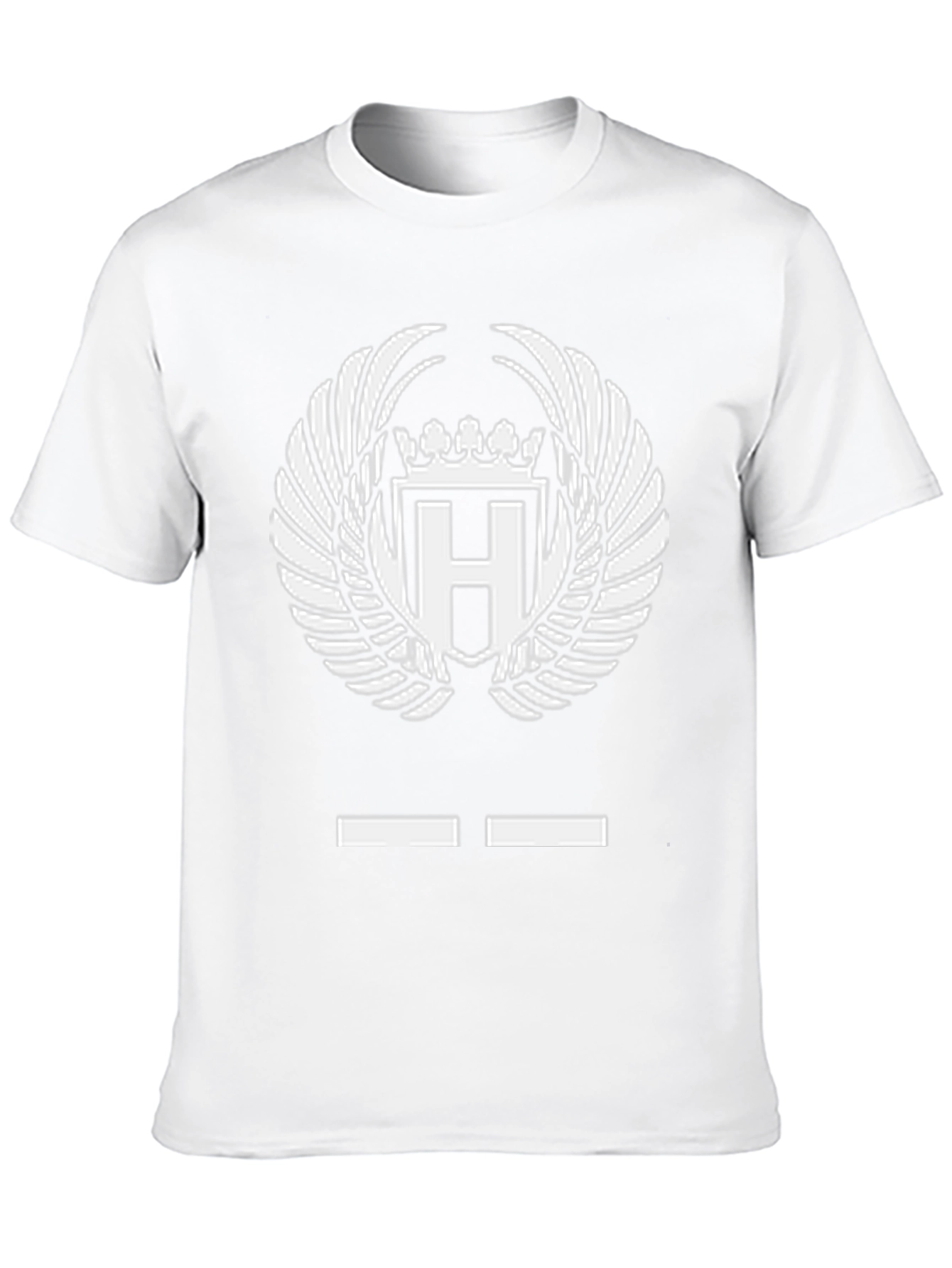 Black T-Shirt with Crowned H Logo